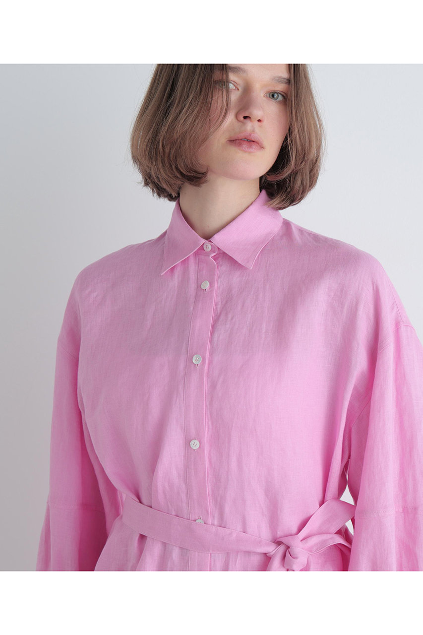 LE PHIL(ル フィル)｜【予約販売】リネンブラウス/ピンク の通販