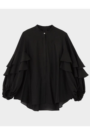 ル フィル/LE PHILの【予約販売】スタンドカラーフリルブラウス(110400/110403)