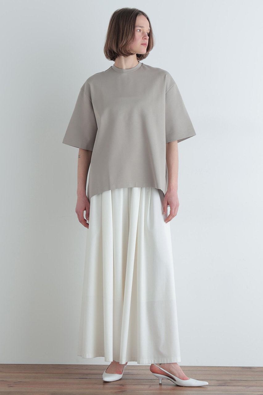 LE PHIL(ル フィル)｜【予約販売】ハイネックBIG Tシャツ/ベージュ の