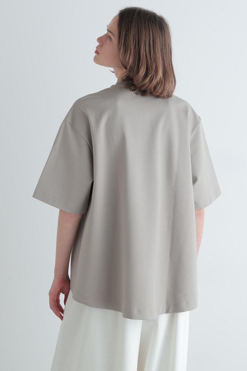 LE PHIL(ル フィル)｜【予約販売】ハイネックBIG Tシャツ/ベージュ の