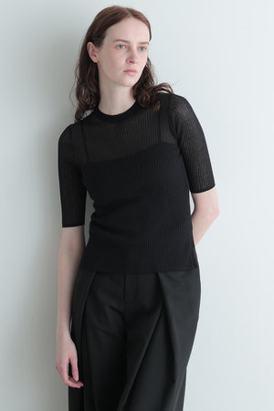 ル フィル/LE PHILの【予約販売】シアーニット半袖(110300/110301)