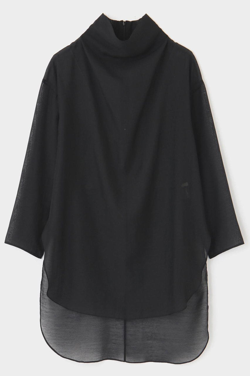 ル フィル/LE PHILのハイネックシアーボイルブラウス(ブラック/5346910100)