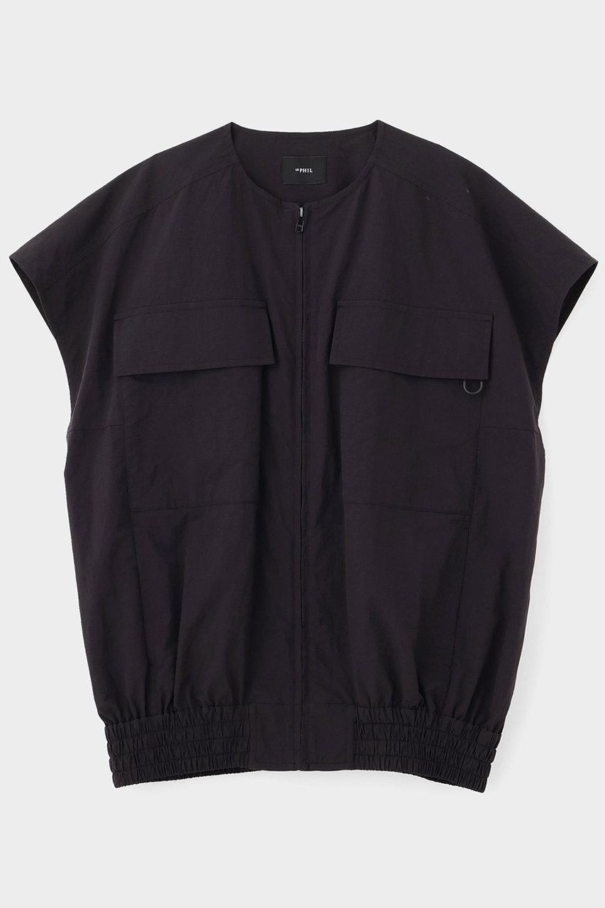 ル フィル/LE PHILの◆《LE PHIL SPORTS》ライトシェルタフタノースリーブジャケット(ブラック/5346150452)