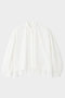 ショートタイプライターギャザーブラウス ル フィル/LE PHIL ホワイト