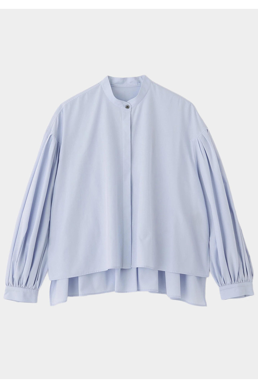 ル フィル/LE PHILのショートタイプライターギャザーブラウス(ブルー/5346910825)