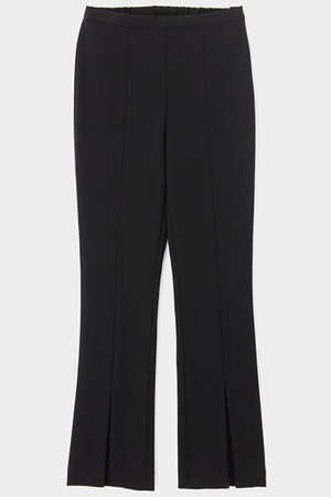 ル フィル/LE PHILのハイストレッチフロンスリットパンツ（＋5cm丈）(110600/110601)