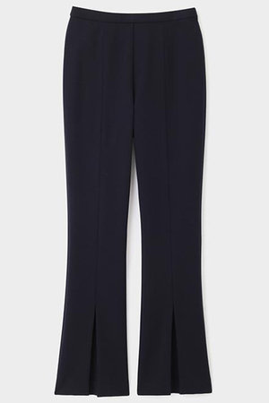 ル フィル/LE PHILのハイストレッチフロンスリットパンツ（＋5cm丈）(110600/110601)