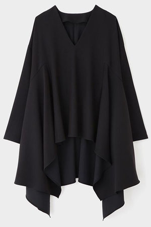 ル フィル/LE PHILの【予約販売】2WAYツイルイレギュラーヘムブラウス