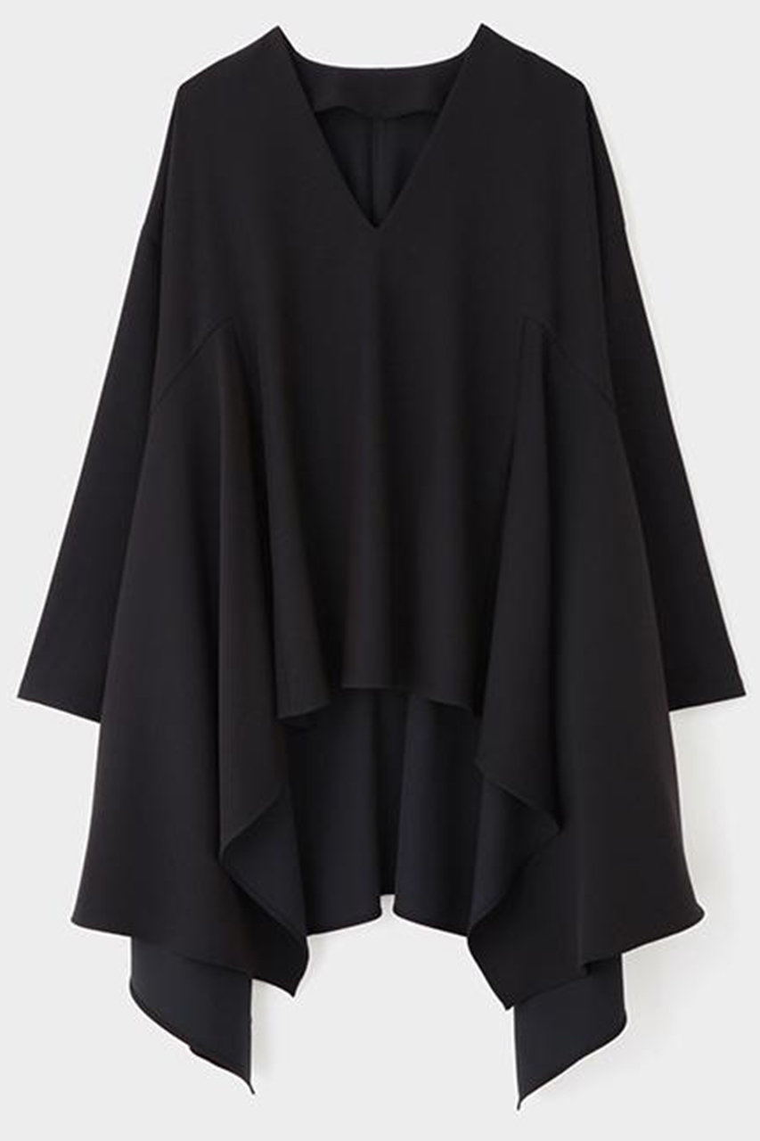 ル フィル/LE PHILの【予約販売】2WAYツイルイレギュラーヘムブラウス(ブラック/5346110105)