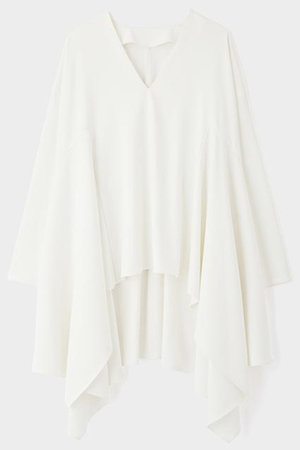 ル フィル/LE PHILの【予約販売】2WAYツイルイレギュラーヘムブラウス