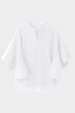 ル フィル/LE PHILの【予約販売】2WAYツイルフレアブラウス