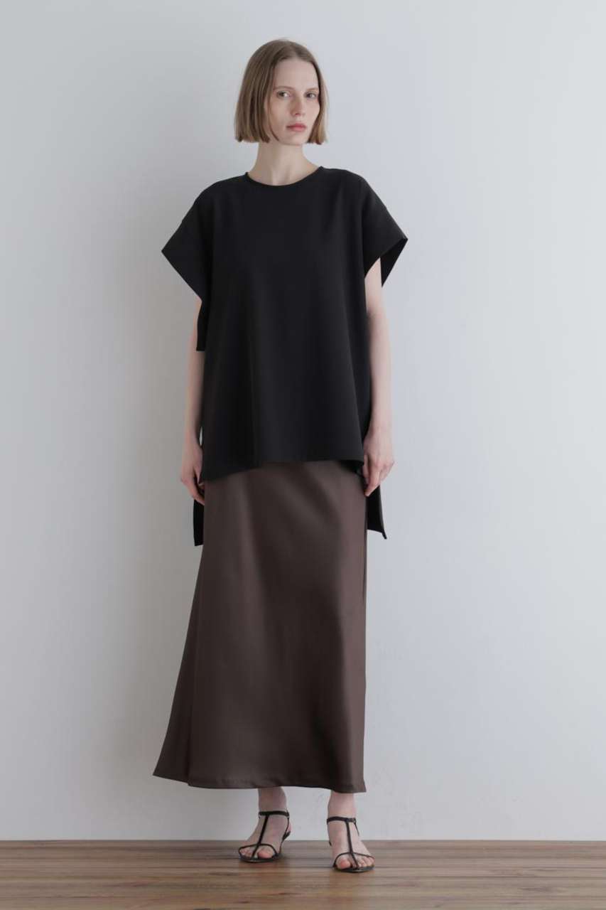 LE PHIL(ル フィル)｜2WAYツイルブラウス/ブラック の通販｜ELLESHOP