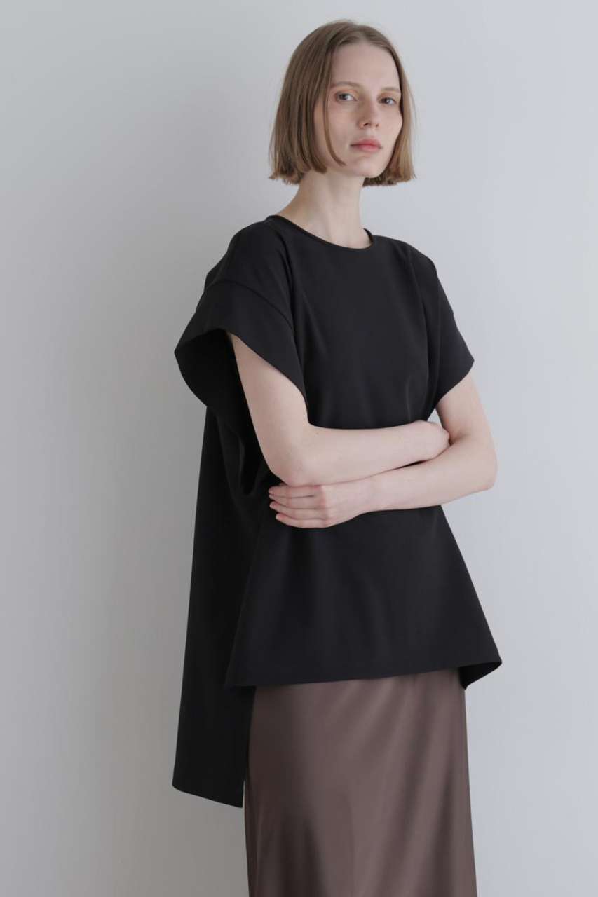 LE PHIL(ル フィル)｜2WAYツイルブラウス/ブラック の通販｜ELLESHOP