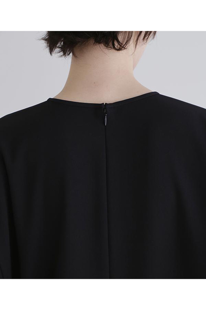 LE PHIL(ル フィル)｜2WAYツイルブラウス/ブラック の通販｜ELLESHOP