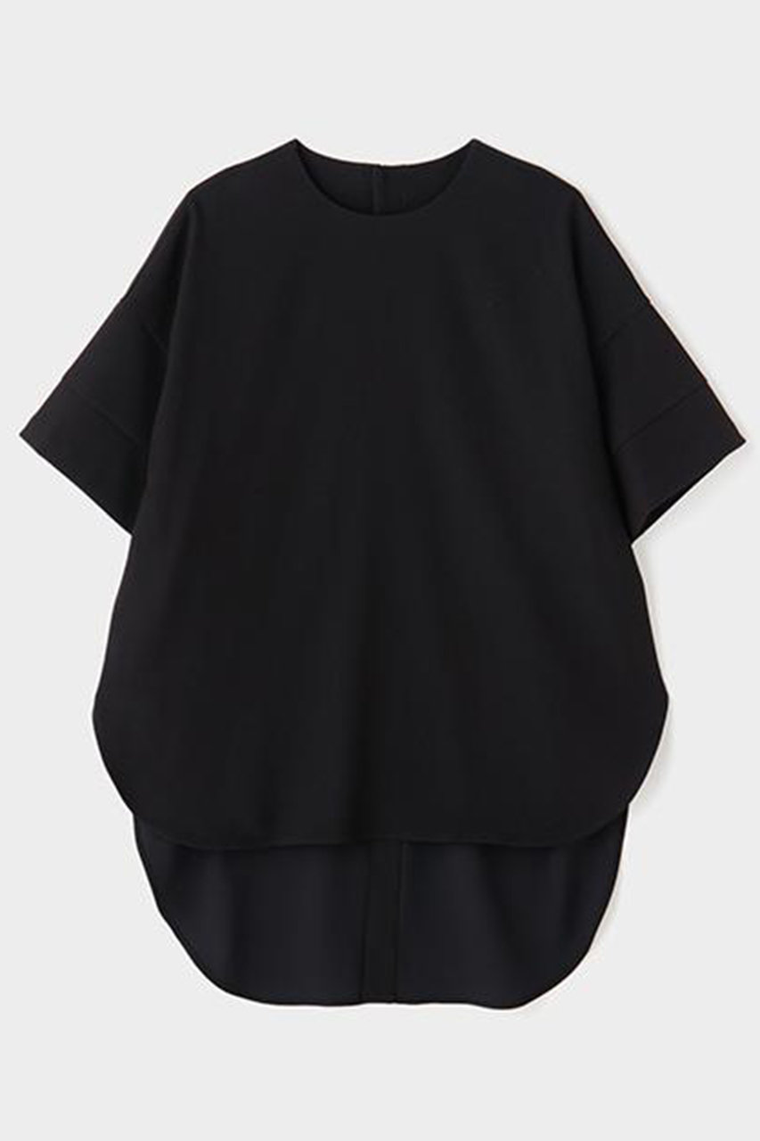 ル フィル/LE PHILの【予約販売】2WAYツイルハーフスリーブブラウス(ブラック/5346110524)