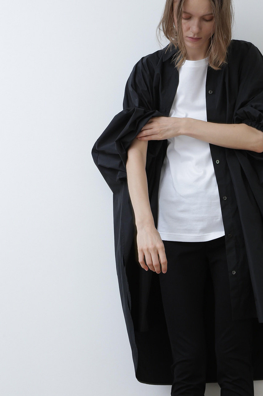 LE PHIL 《LE PHIL》ミリタリープルーフオーバーサイズブラウス (ブラック, F) ル フィル ELLE SHOP