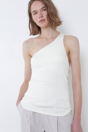 ル フィル/LE PHILの《LE PHIL》カップインリブワンショルダートップ(110100/110101)