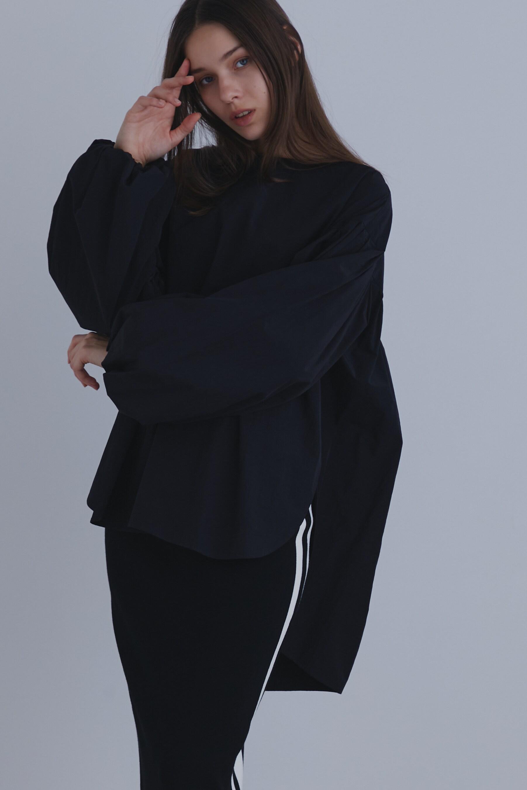 LE PHIL 《LE PHIL》ギャザータイプライターブラウス (ブラック, Ｆ) ル フィル ELLE SHOP