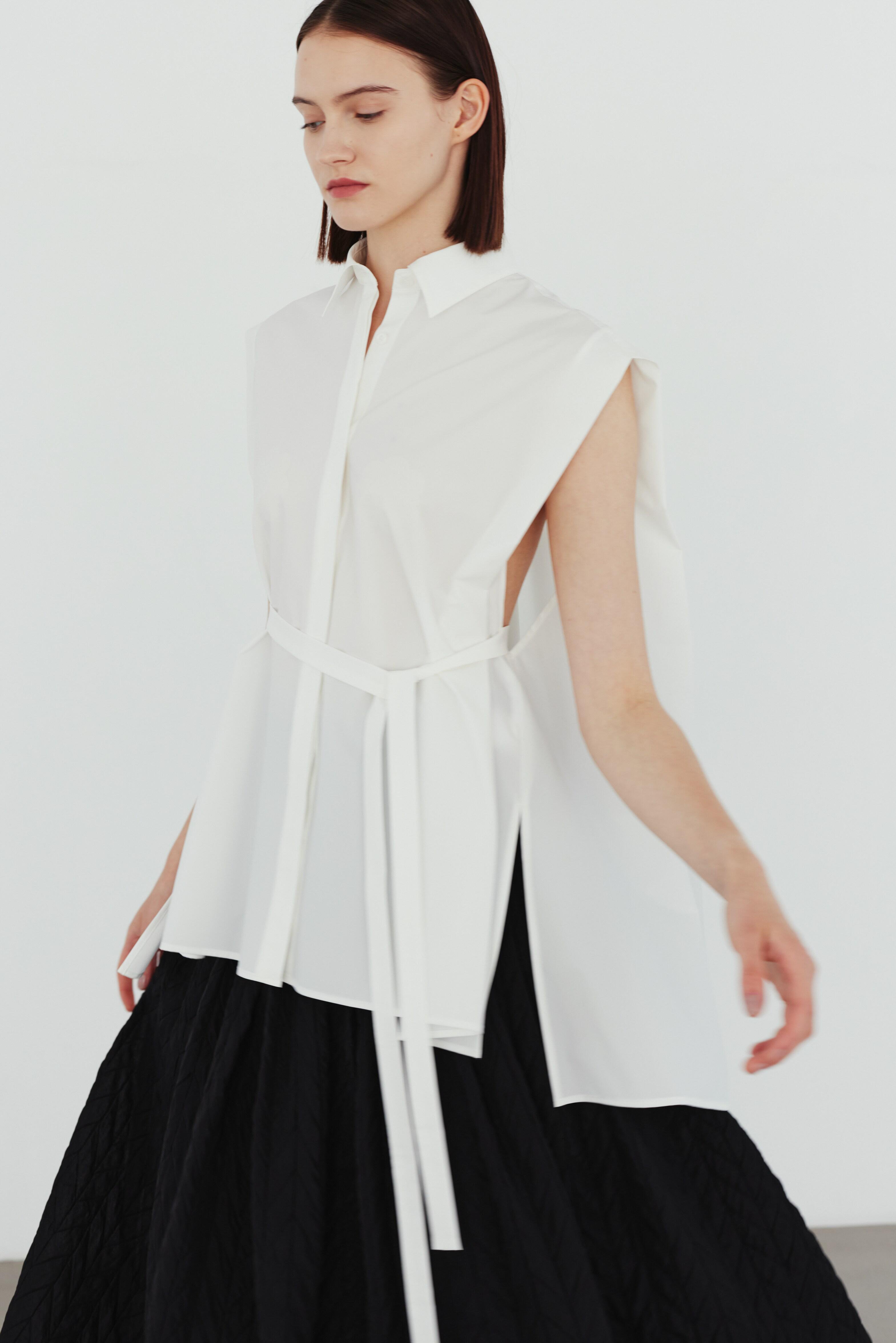 ル フィル/LE PHILの《LE PHIL》SOLOTEX ストレッチブラウス(ホワイト/5342210702)