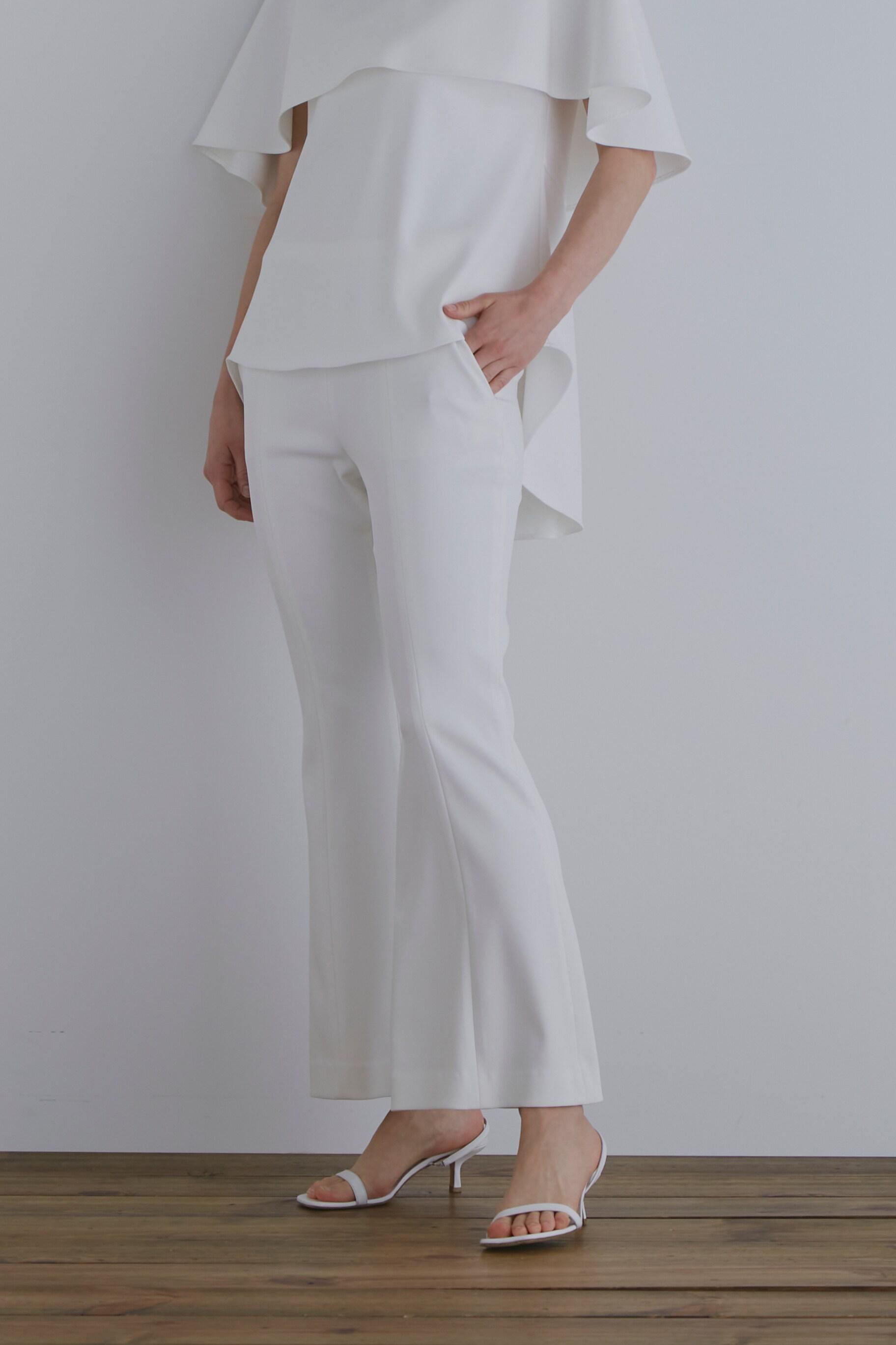 ル フィル/LE PHILの2WAYツイルフレアパンツ(ホワイト/5343130605)