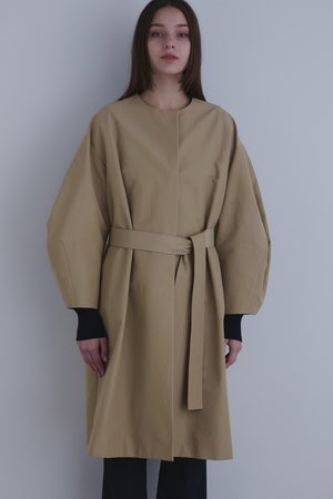 ル フィル/LE PHILのナイロンコットンクロスノーカラーコート(110900/110903)