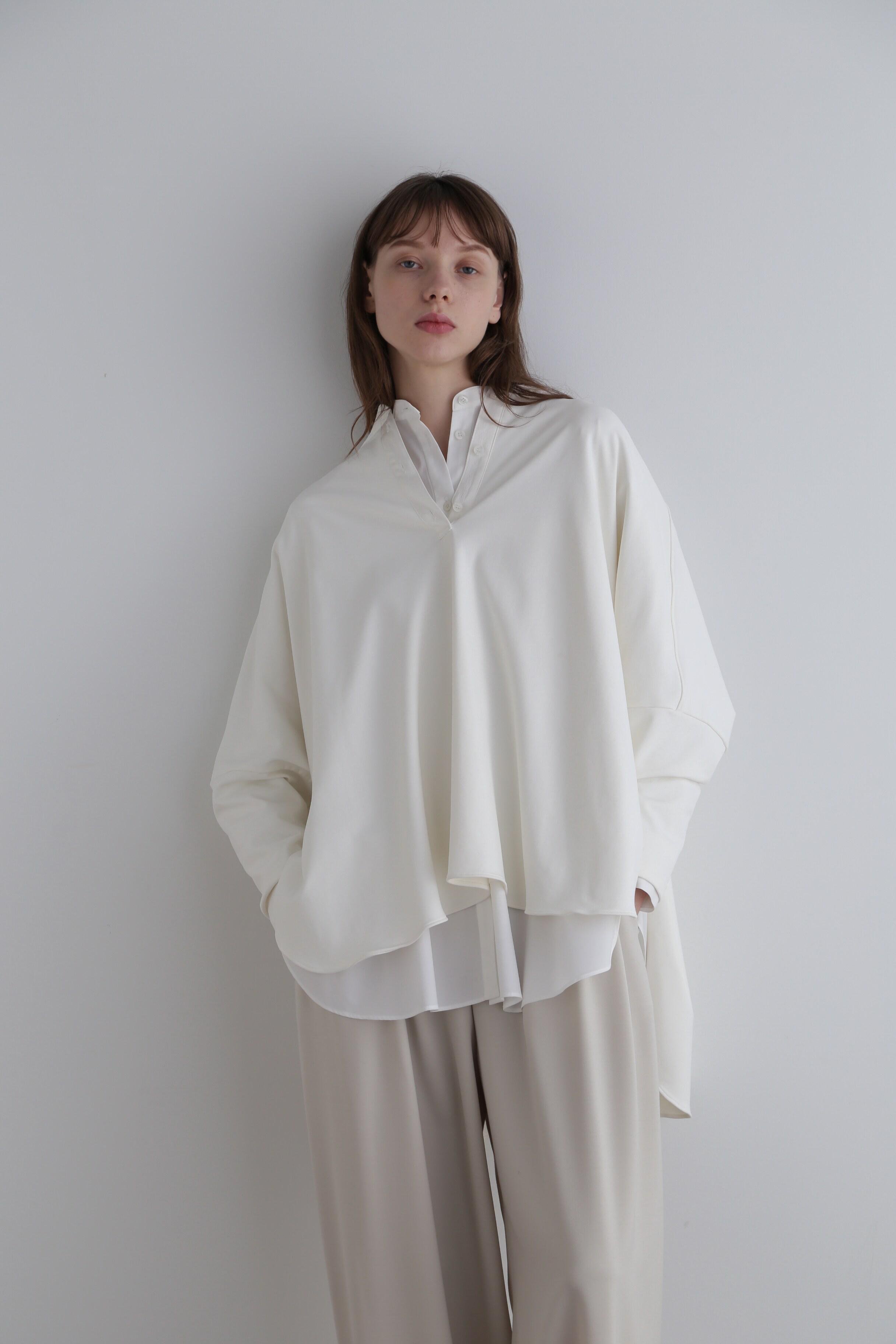 ル フィル/LE PHILの《LE PHIL》ハイストレッチ裏起毛プルオーバー(ホワイト/5343260032)