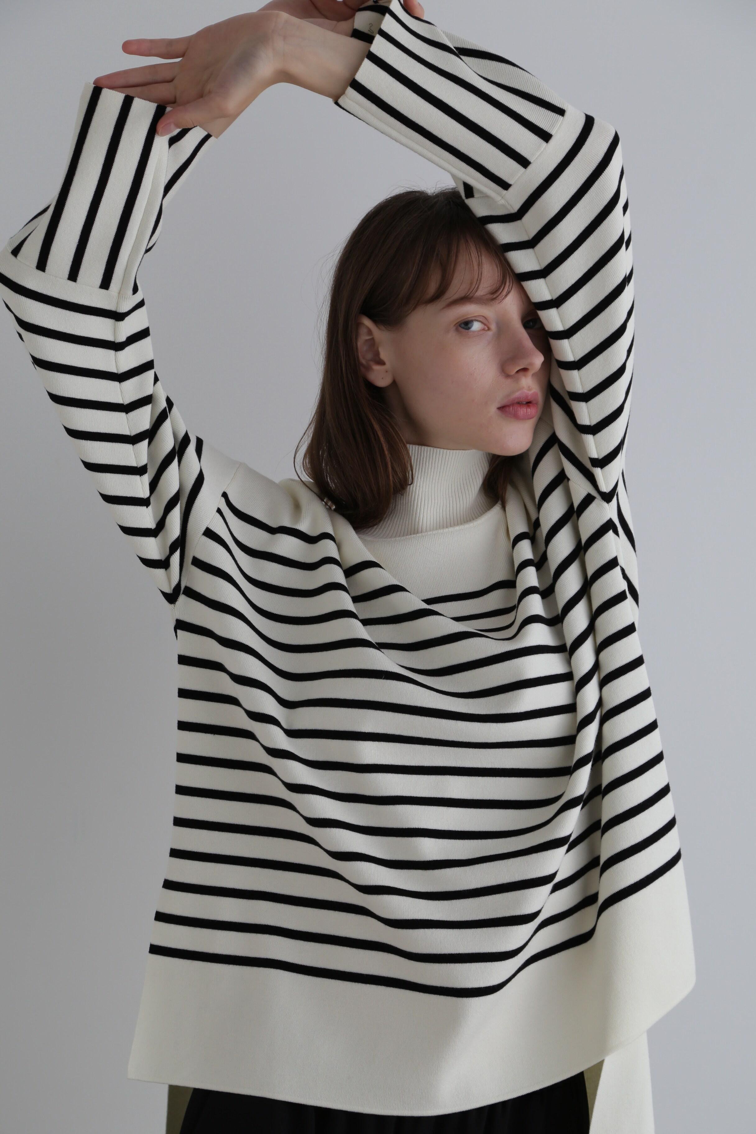 ル フィル/LE PHILの《LE PHIL》ボーダーニット(ホワイト/5343270025)