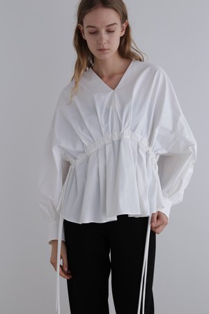 ル フィル/LE PHILの《LE PHIL》ナイロンストレッチブロードブラウス(110400/110403)