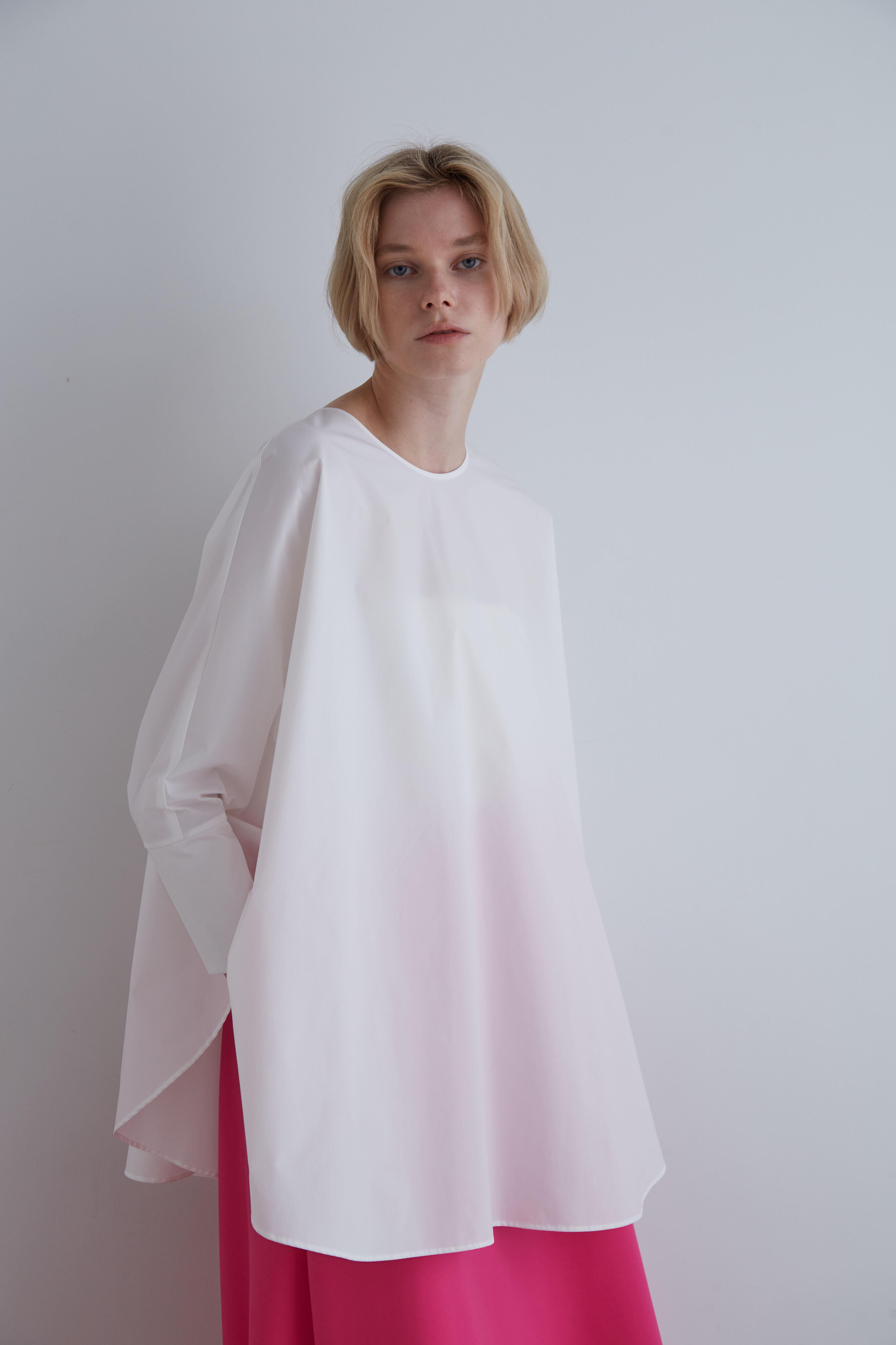 ル フィル/LE PHILの《LE PHIL》サークルオーバーブラウス(ホワイト/5344110012)