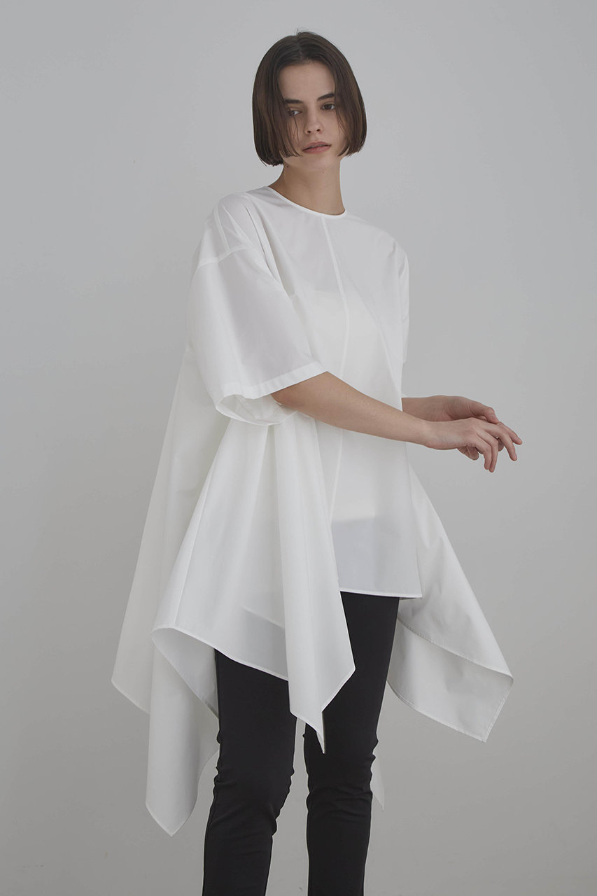 ル フィル/LE PHILの《LE PHIL》SOLOTEX フレアブラウス(ホワイト/5344110503)