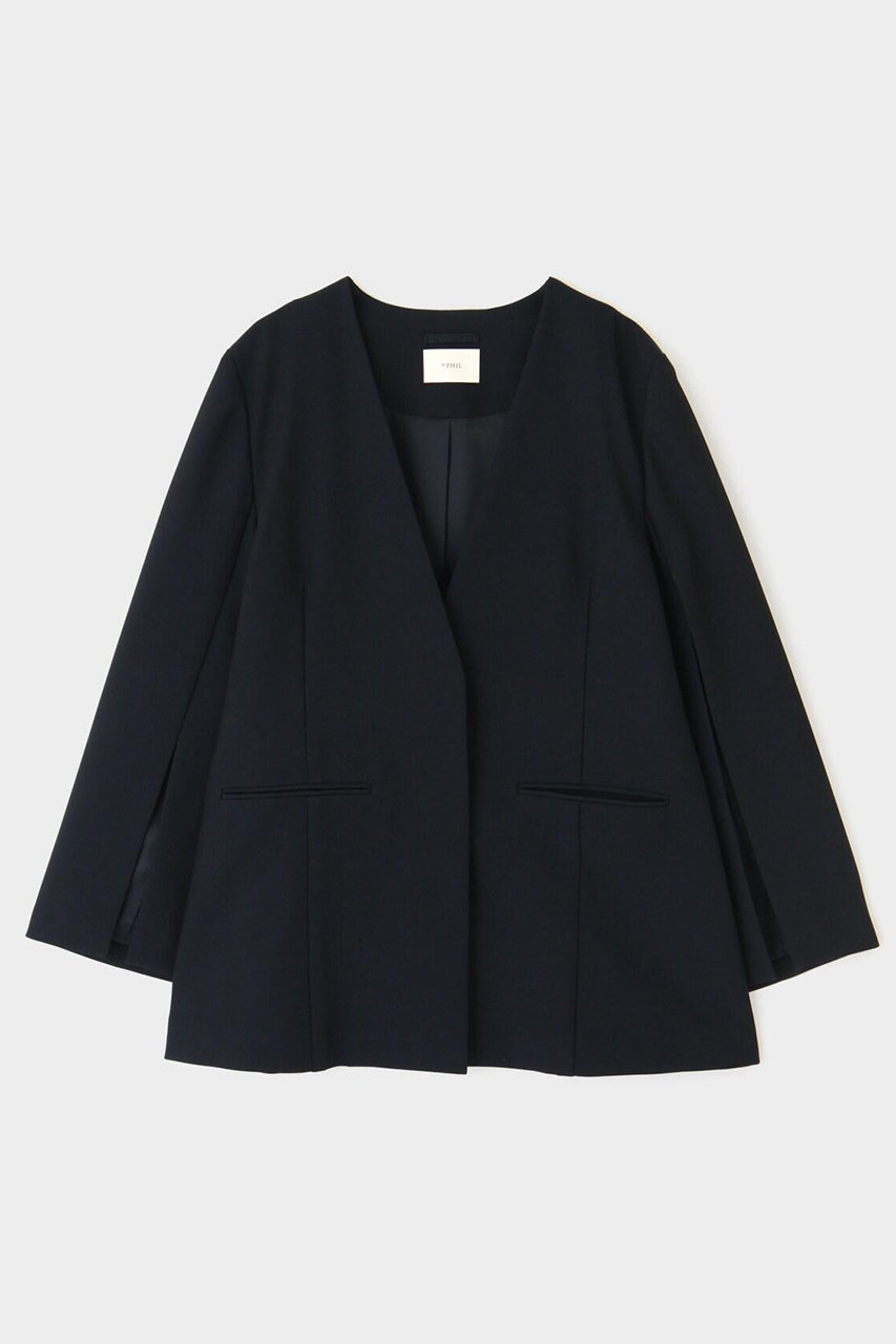 ル フィル/LE PHILの《LE PHIL》2WAY ツイルスリットジャケット(ネイビー/5344150224)