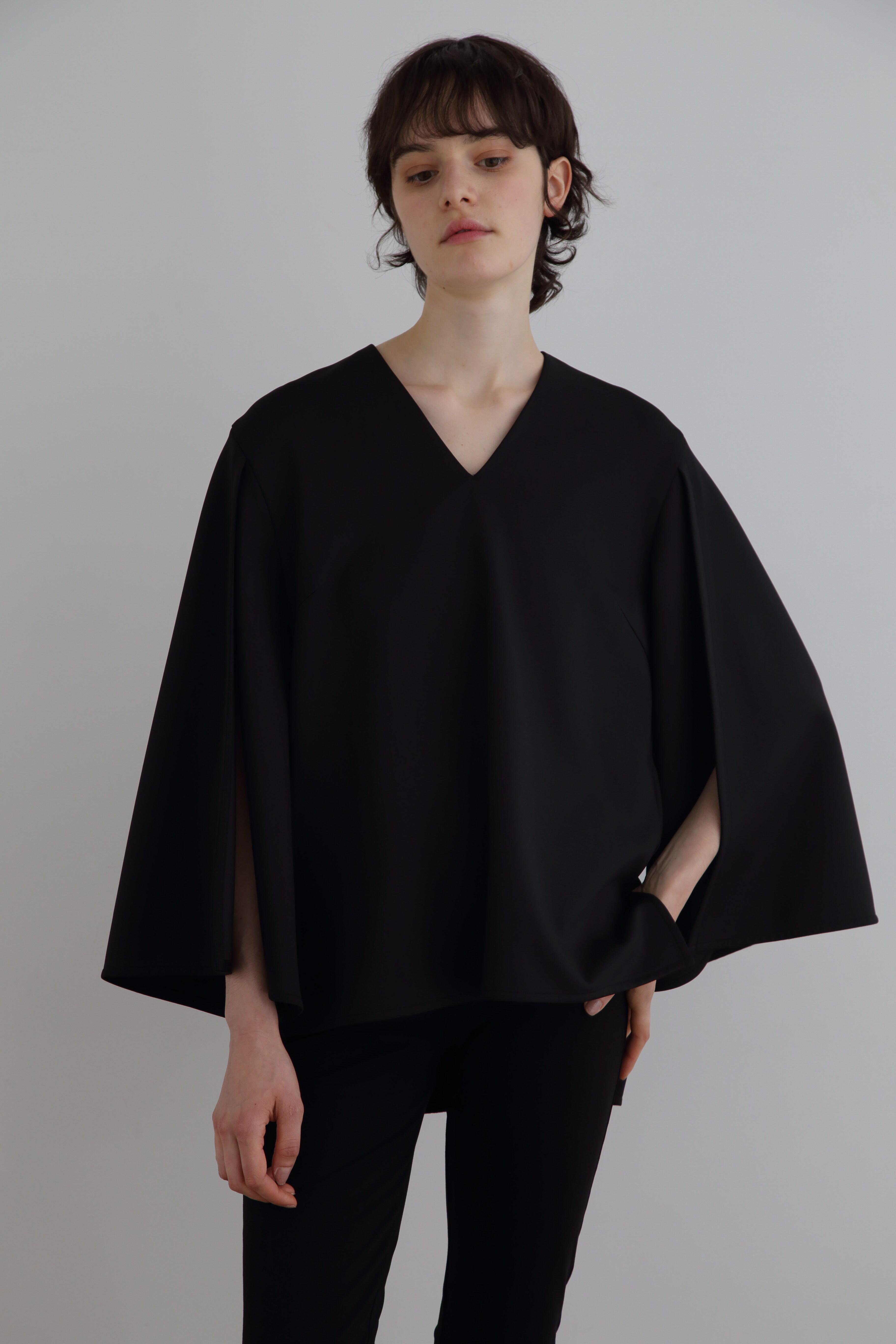 LE PHIL(ル フィル)|ハイストレッチダンボールブラウス/ブラック の LE PHIL(ル フィル)|ハイストレッチダンボールブラウス/ブラック の