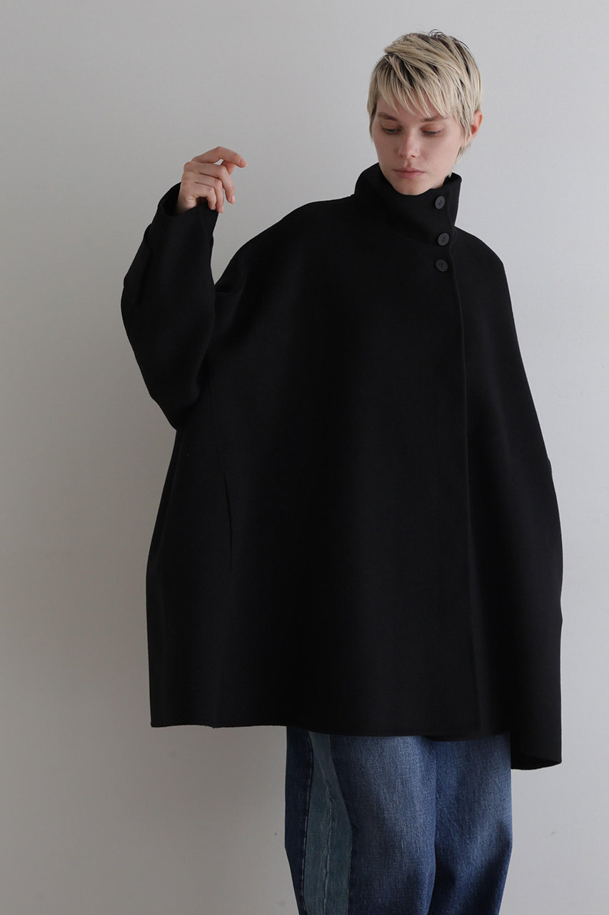 ル フィル/LE PHILの《LE PHIL》ソフトウールリバーＡラインコート(ブラック/5344252001)