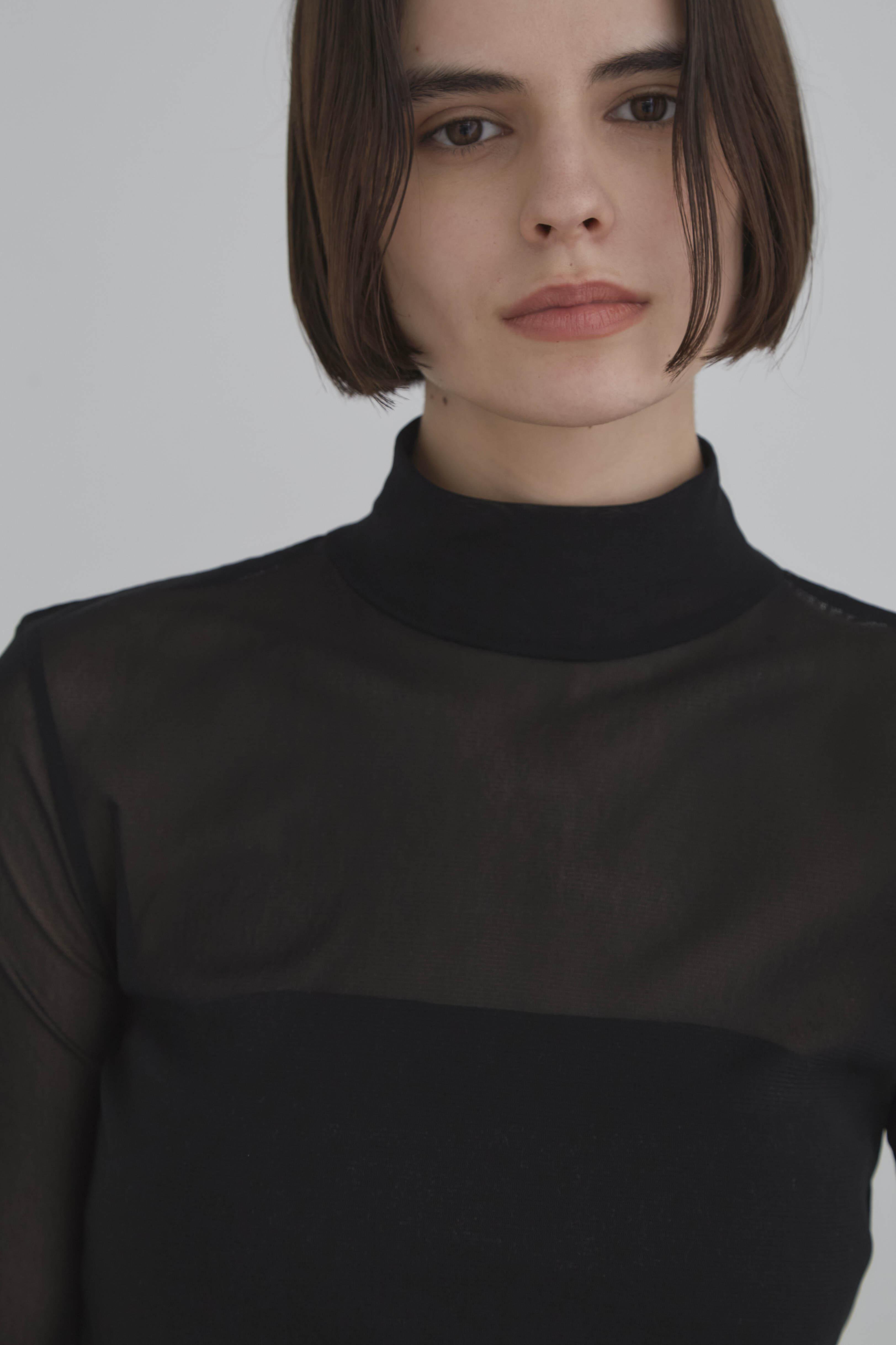 LE PHIL◇ル フィル 美品メッシュダンボールトップス パフスリーブ 