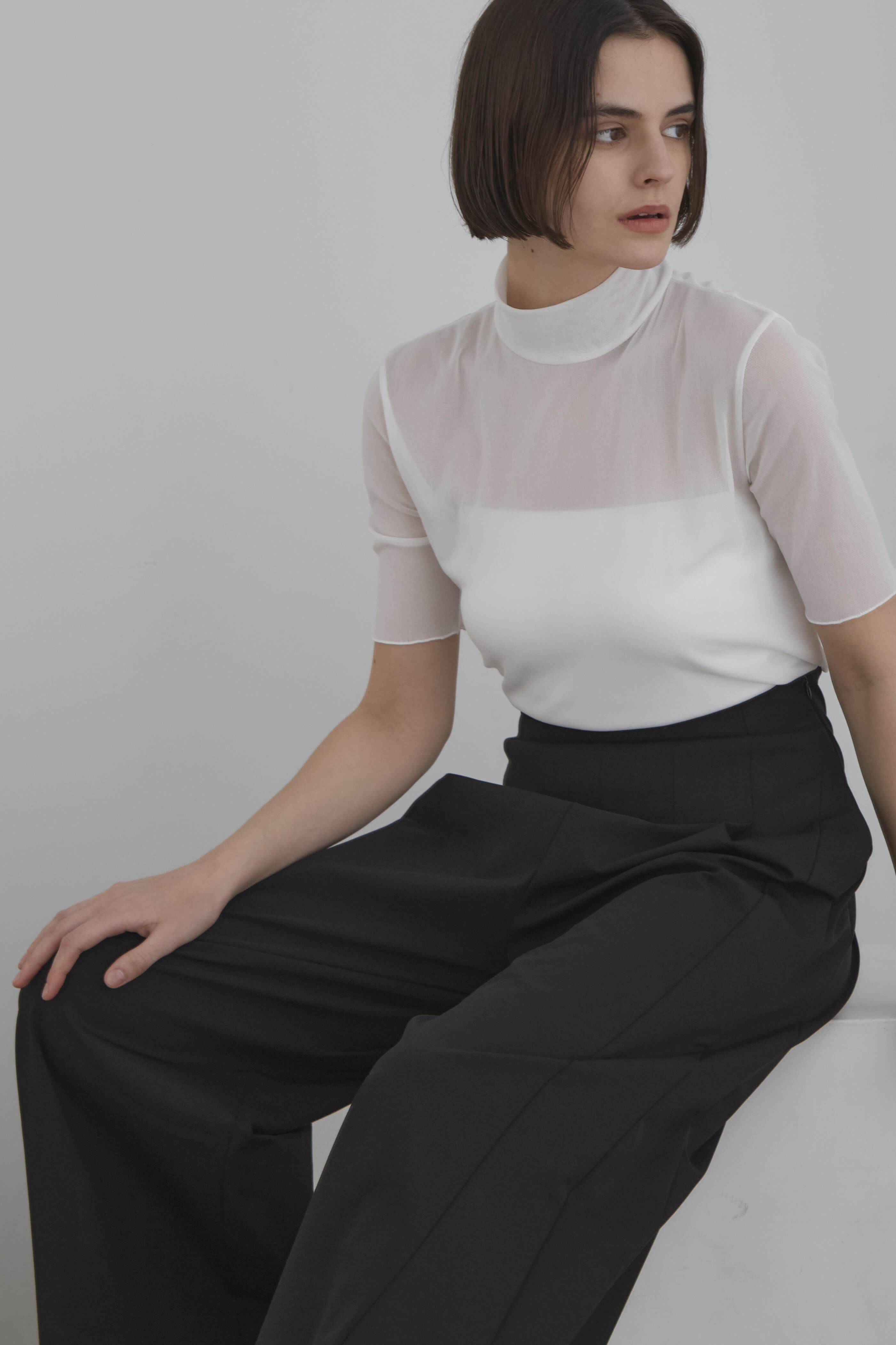 ル フィル/LE PHILのチュールメッシュＴ(ホワイト/5344260603)