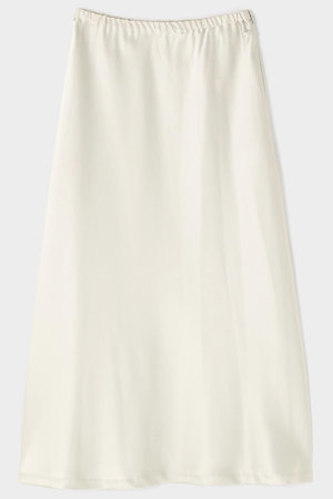 ル フィル/LE PHILのクラシックサテンスカート(110700/110703)