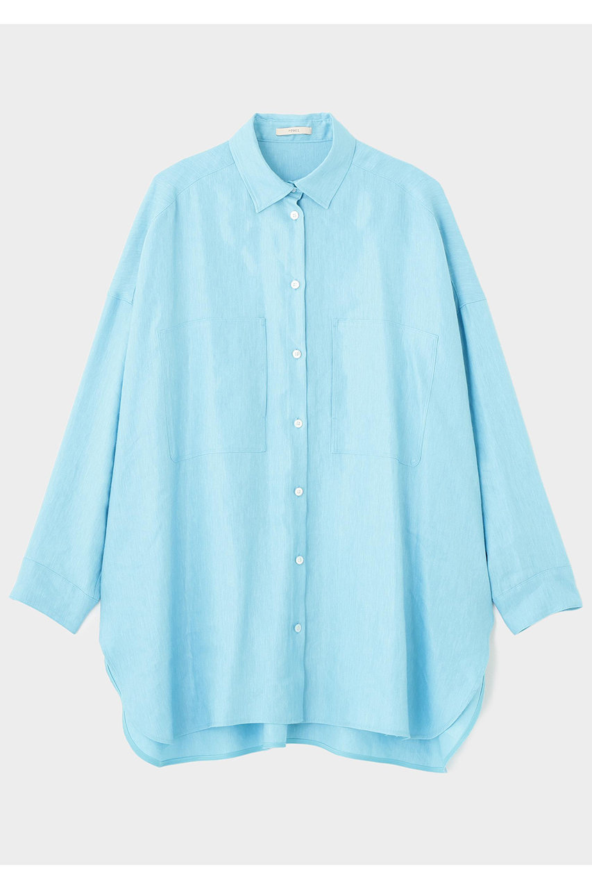 ル フィル/LE PHILの【予約販売】キュプラリネンブラウス(ブルー/5346110407)