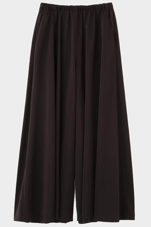 ル フィル/LE PHILのライトサテンギャザーワイドパンツ(110600/110601)