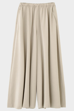 ル フィル/LE PHILのライトサテンギャザーワイドパンツ(110600/110601)