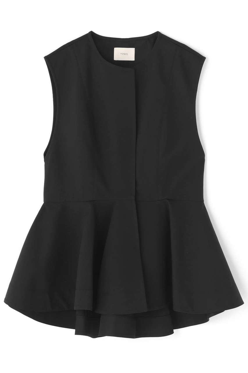 ル フィル/LE PHILの【予約販売】クリアツイルラッフルジレ(ブラック/5346150408)