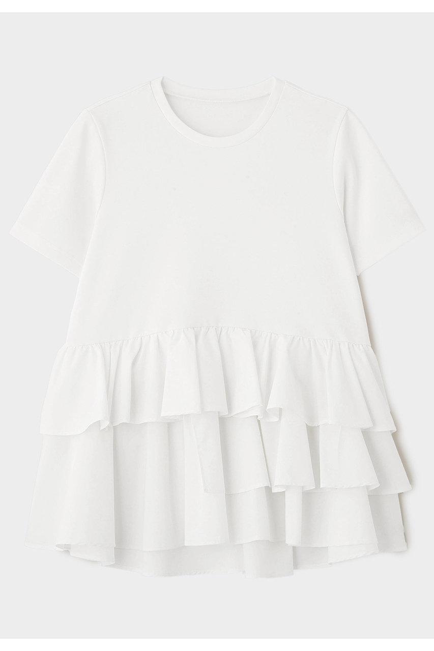 ル フィル/LE PHILの【予約販売】コンビフリルプルオーバー(ホワイト/5346160412)