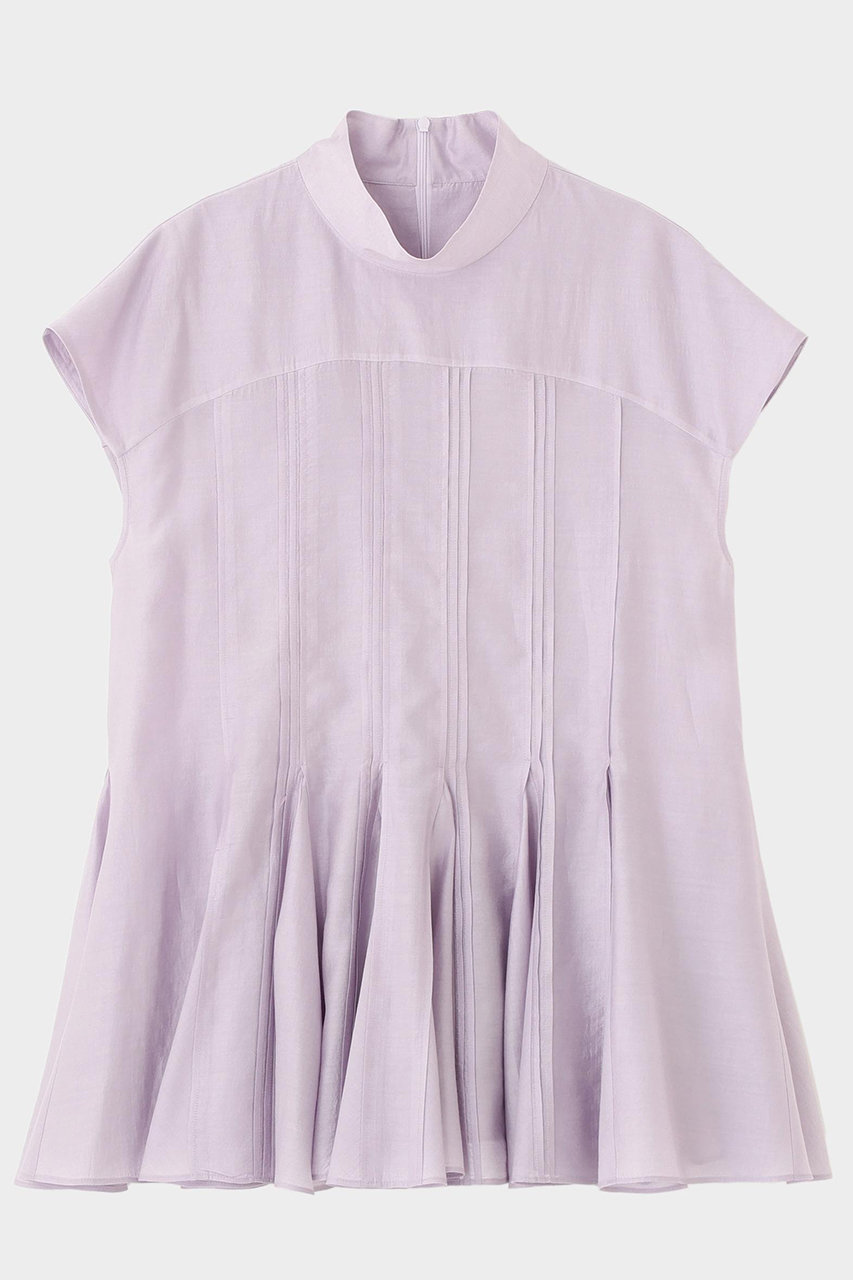 ル フィル/LE PHILの【予約販売】シャイニーローンタックブラウス(パープル/5346110502)