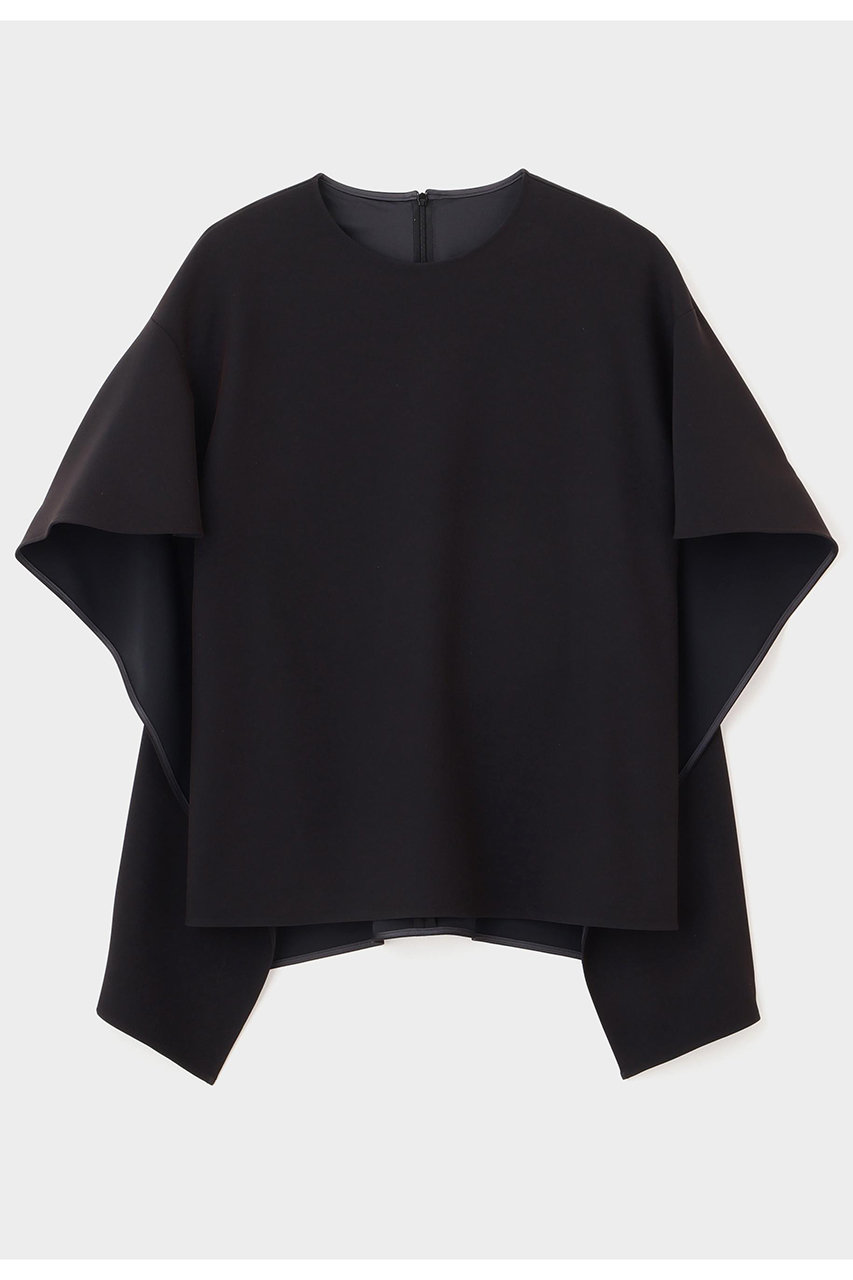 ル フィル/LE PHILの【予約販売】2WAYツイル半袖ブラウス(ブラック/5346110503)