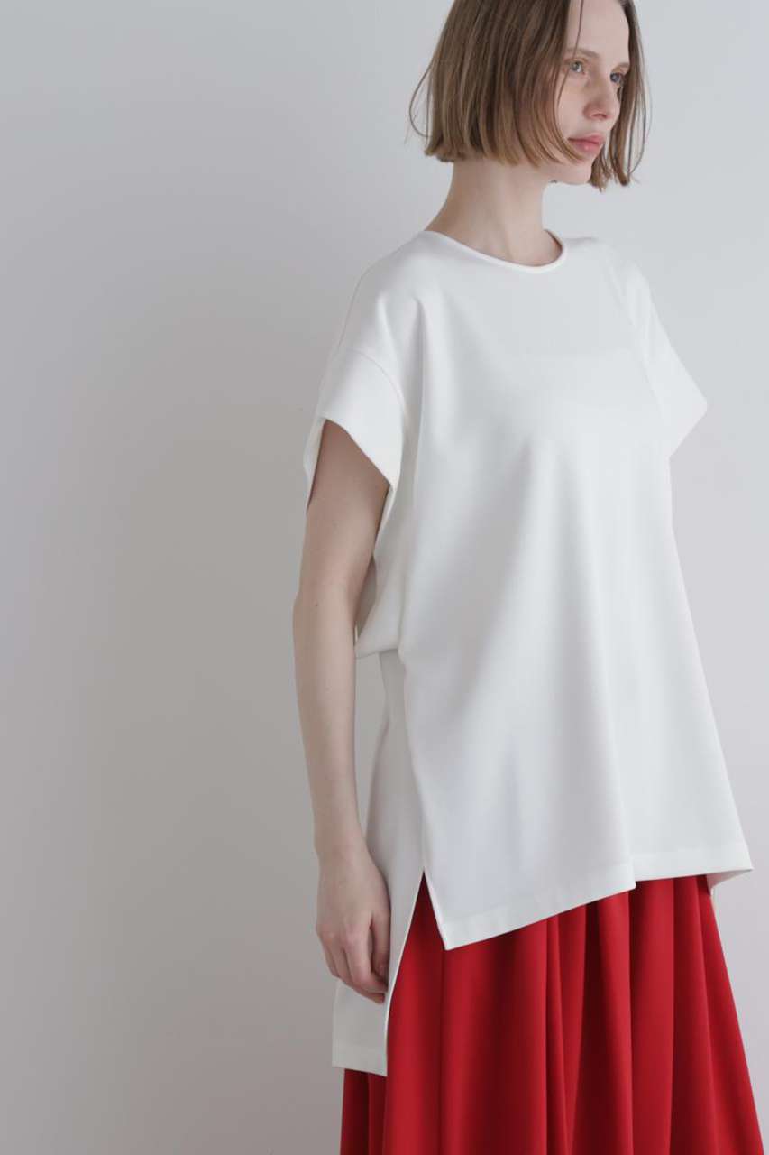 ル フィル/LE PHILの2WAYツイル半袖ブラウス(ホワイト/5346110503)