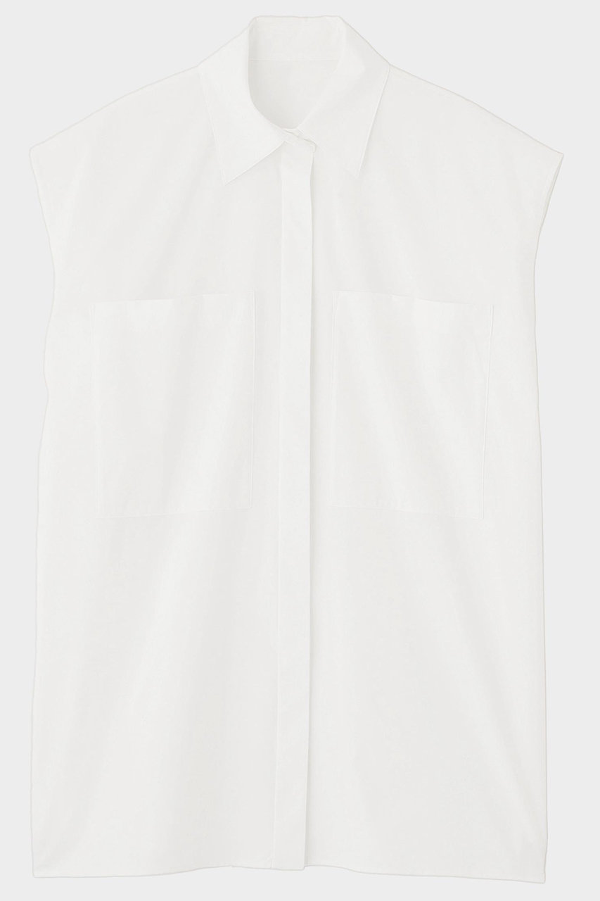 ル フィル/LE PHILの【予約販売】ビッグポケットノースリーブブラウス(ホワイト/5346110505)