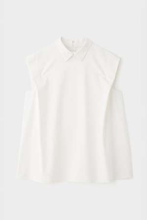 ル フィル/LE PHILのストレッチオックスノースリーブブラウス(110400/110401)