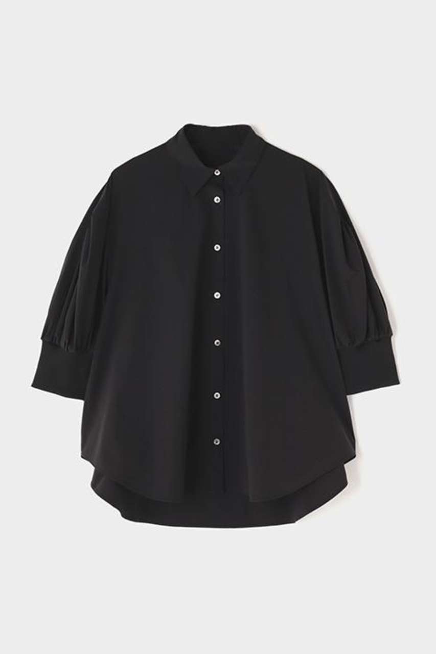 ル フィル/LE PHILの【予約販売】SOLOTEXブロードギャザースリーブブラウス(ブラック/5346110604)