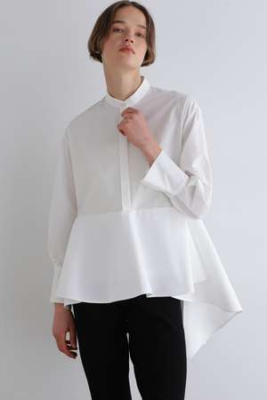 ル フィル/LE PHILのSOLOTEXブロードペプラムシャツ(110400/110403)