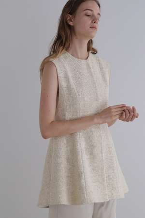 ル フィル/LE PHILの《LE PHIL》シルクロービングペプラムジレ(110800/110801)