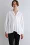 ナイロンストレッチブロードブラウス ル フィル/LE PHIL ホワイト